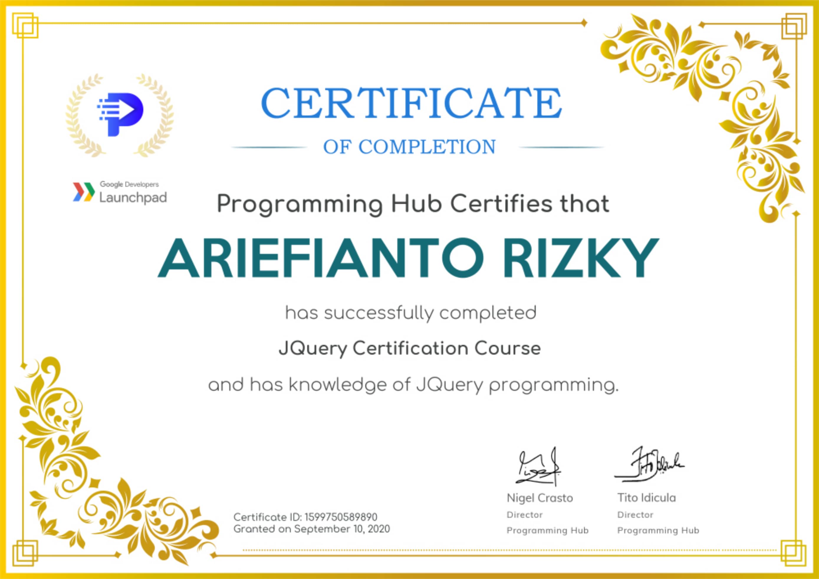 certificate dicoding